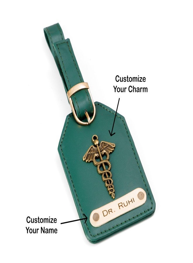 AICA Personalised Name Doctor DR Leather Wallet Gift Set for Women (DarkGreen) - Image 5